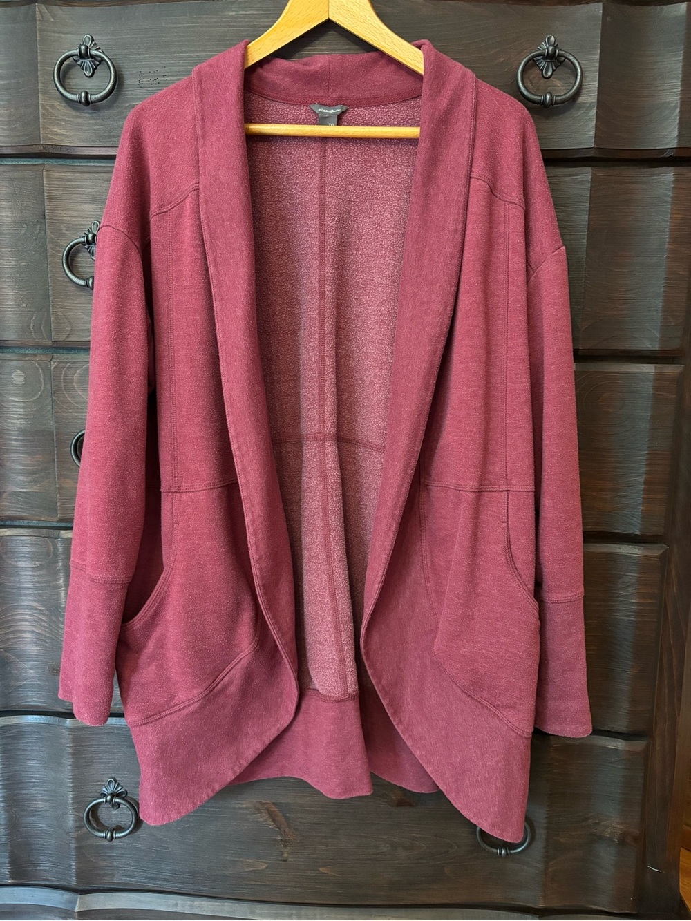 Eddie Bauer Women’s Camp Fleece Wrap Cardigan, Size 2XL